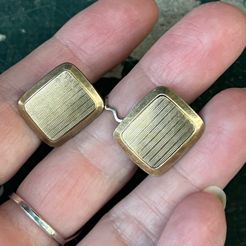 Art Deco 835 Sterling Silver Cufflinks